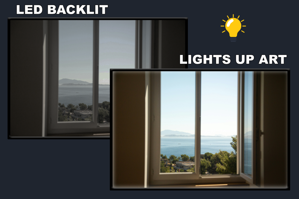 LED Backlit Window View Wall Art – Ocean View