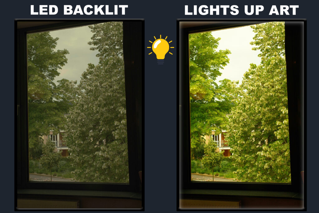 LED Backlit Window View Wall Art – City Tree Road