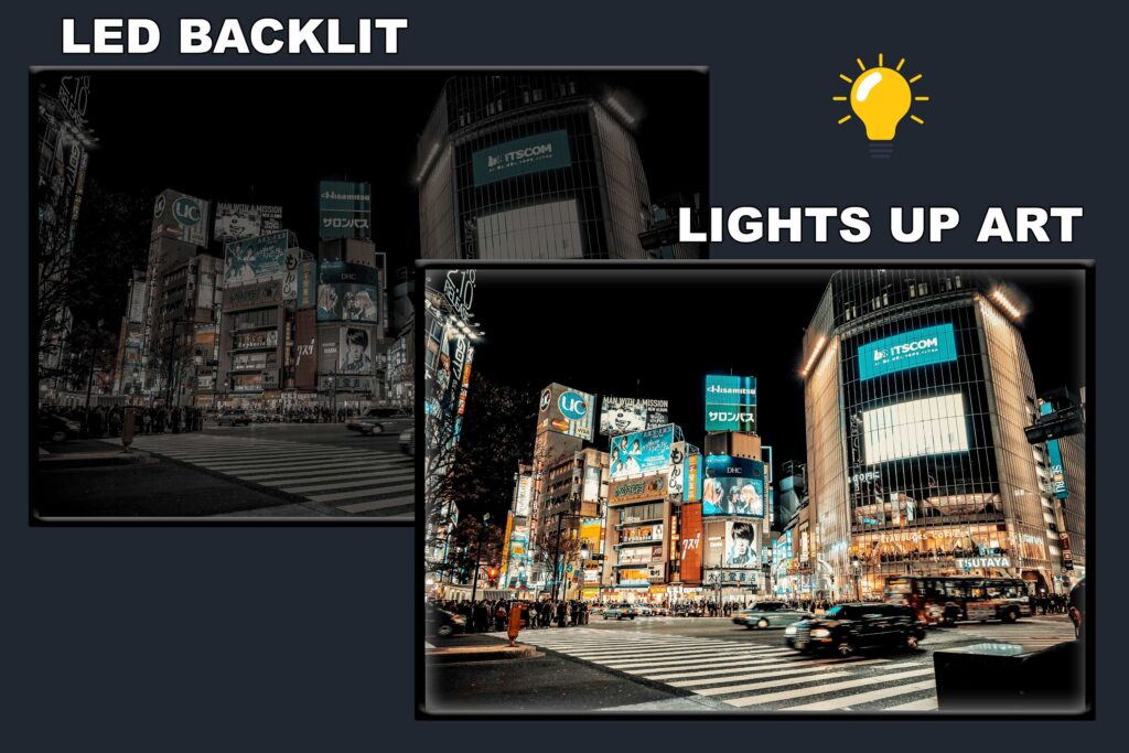 LED Backlit Japanese Wall Art – Shibuya Crossing Tokyo