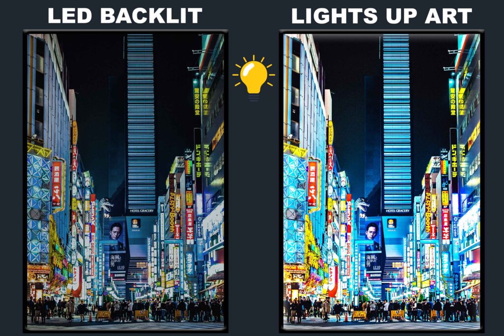 LED Backlit Japanese Wall Art – Nightlife Crossing