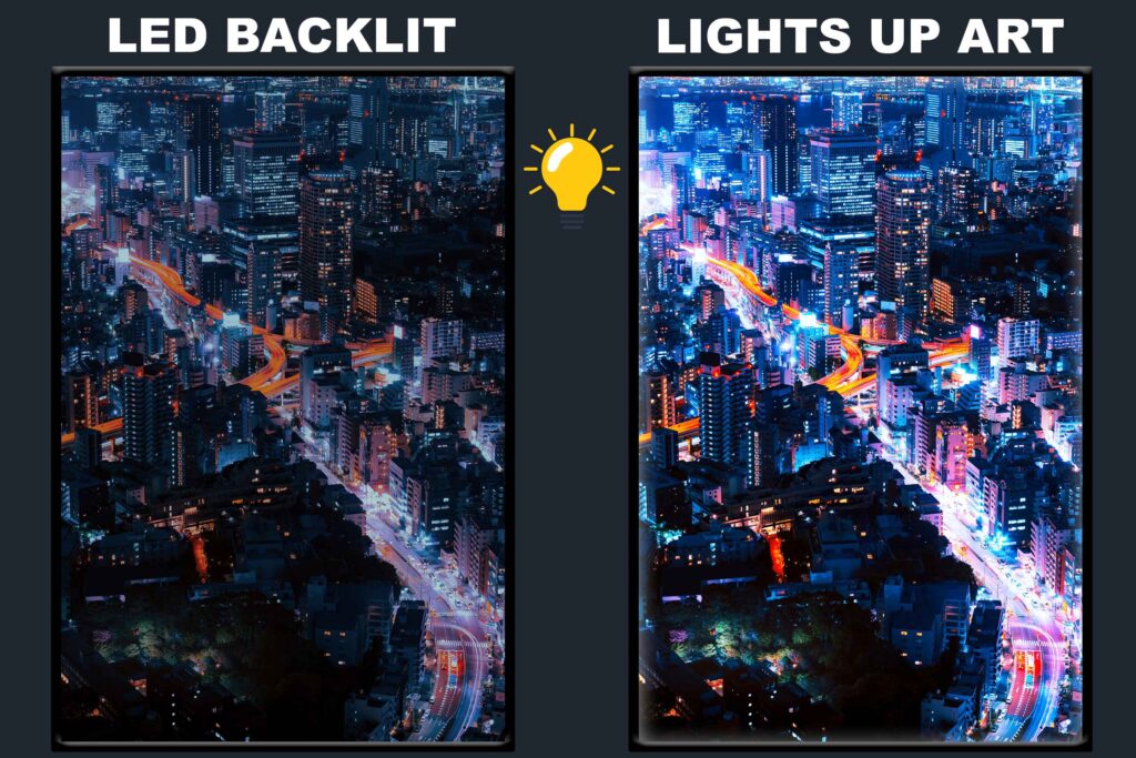 LED Backlit Japanese Wall Art – Tokyo Night Street