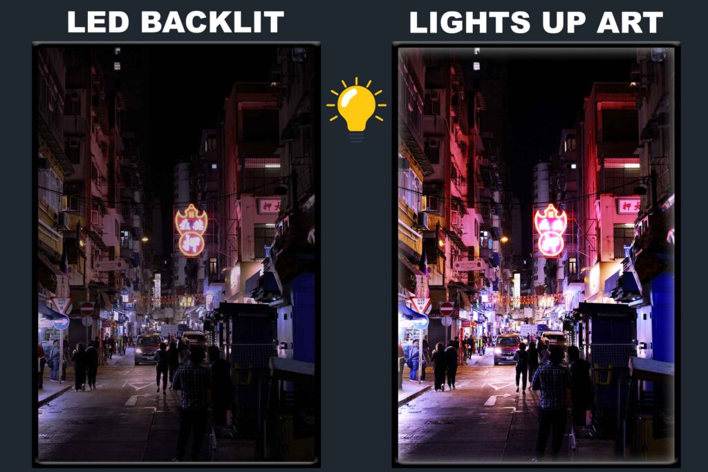 LED Backlit Cyberpunk Wall Art – Nightlife Store Sign