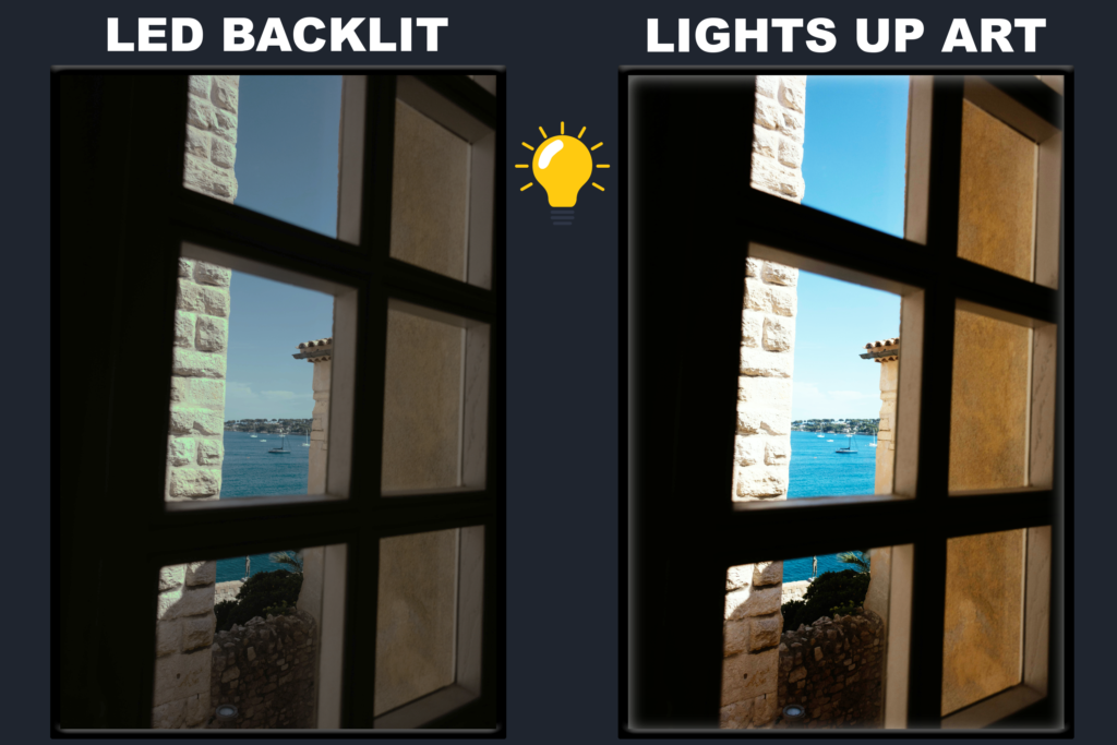 LED Backlit Window View Wall Art – Ocean View Window