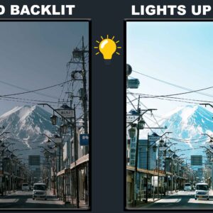 LED Backlit Cityscape Wall Art – Car on a Mountain Road